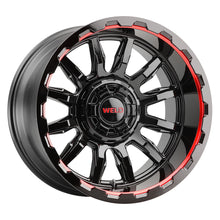 Load image into Gallery viewer, Gauntlet 20 | 20x10 | 5x114.3 | Gloss Black Milled Red | Gloss Black Milled | Non-BL | W13800026475