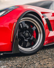 Load image into Gallery viewer, Forgestar D5 Gloss Black Wheels w/Machined Lip Package  (Corvette Z06/GS Wide Body)