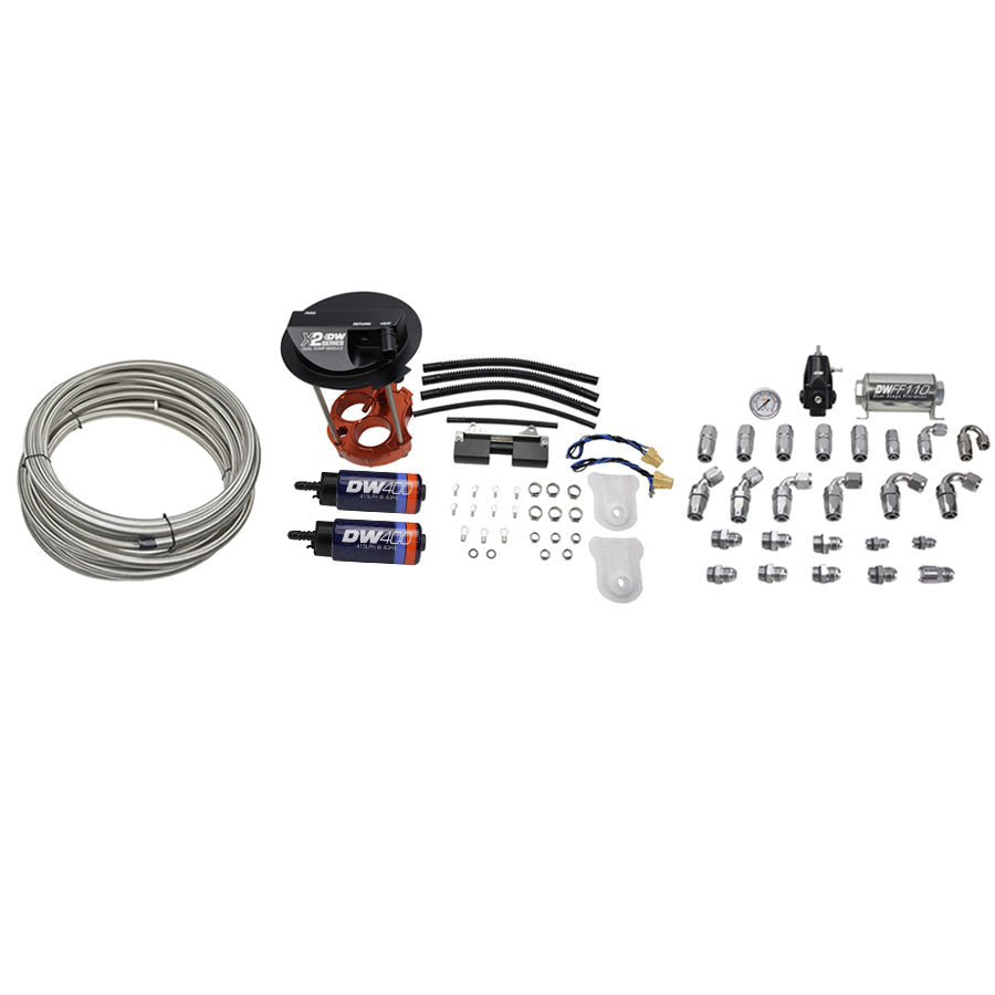 X2 Fuel Pump Module w/DW400 Fuel pumps and PTFE return kit for 6th Gen Camaro and CTS-V3