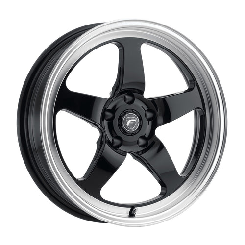 D5 Drag 18 | 18x5 | 5x115 | Gloss Black Machined | Non-BL | F0918C071N37