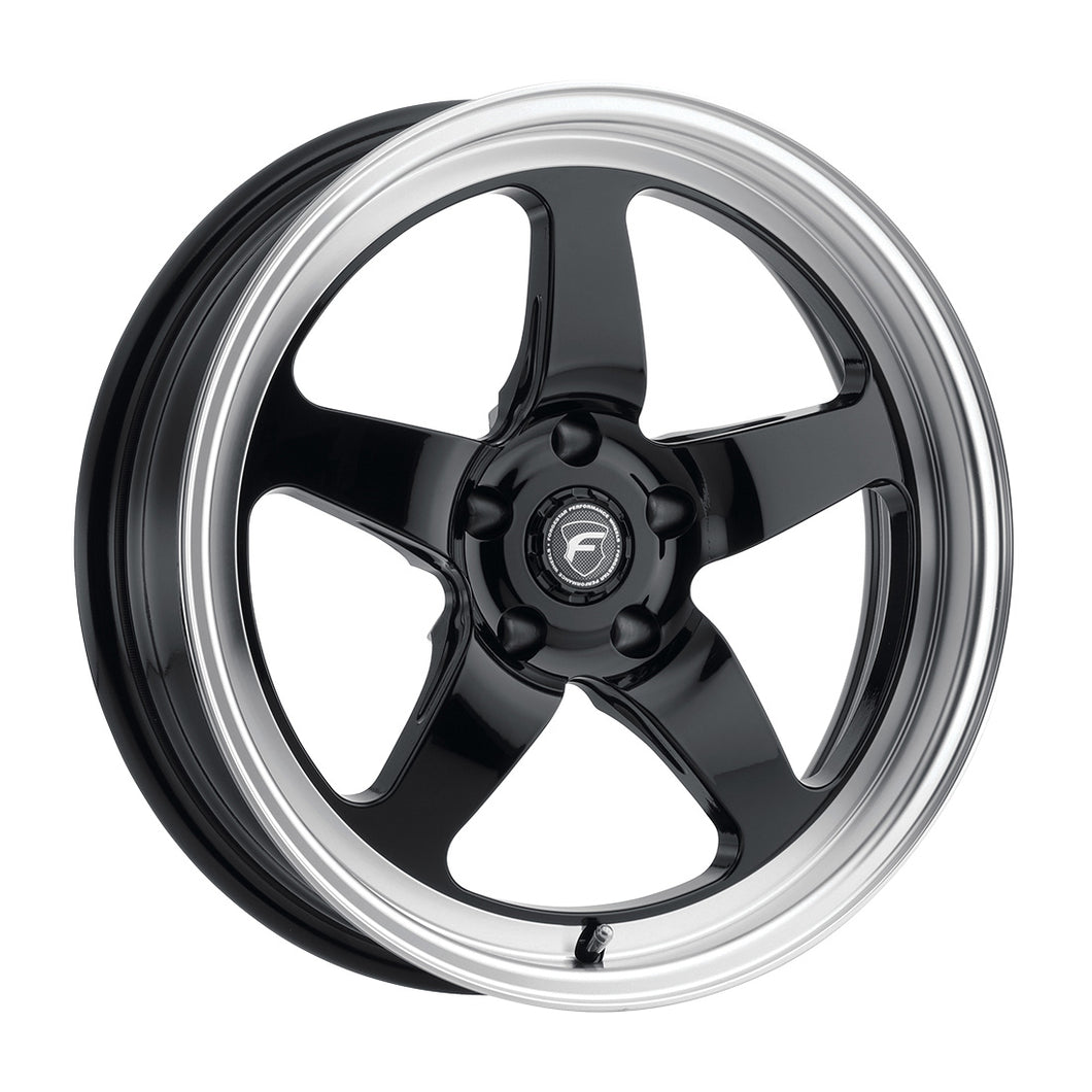 D5 Drag 18 | 18x5 | 5x115 | Gloss Black Machined | Non-BL | F0918C071N37
