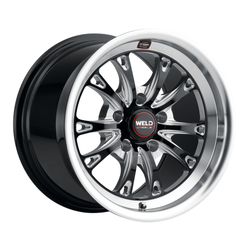 Belmont Drag 15 | 15x10 | 5x114.3 | Gloss Black Milled | Gloss Black Milled | Non-BL | S157B0067P25