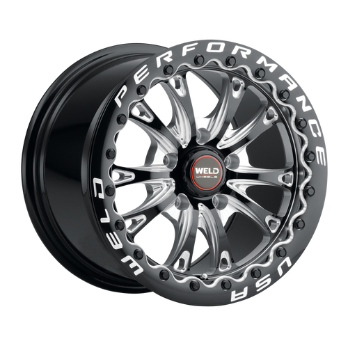 Belmont Beadlock 15 | 15x10 | 5x120 | Gloss Black Milled | Gloss Black Milled | SBL | S908B0022P45