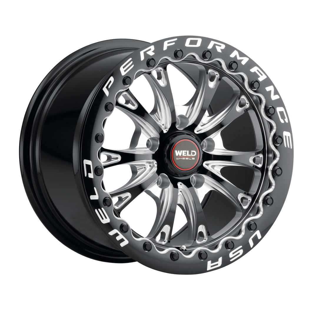 Belmont Beadlock 15 | 15x10 | 5x115 | Gloss Black Milled | Gloss Black Milled | SBL | S908B0071P22