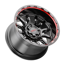 Load image into Gallery viewer, Gauntlet 20 | 20x10 | 5x139.7 | Gloss Black Milled Red | Gloss Black Milled | Non-BL | W13800070475
