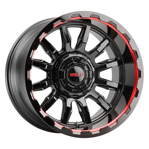 Gauntlet 20 | 20x10 | 5x139.7 | Gloss Black Milled Red | Gloss Black Milled | Non-BL | W13800070475