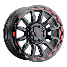 Load image into Gallery viewer, Gauntlet 20 | 20x9 | 6x135 | Gloss Black Milled Red | Gloss Black Milled | Non-BL | W13809098575
