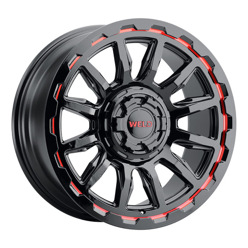 Gauntlet 20 | 20x9 | 6x135 | Gloss Black Milled Red | Gloss Black Milled | Non-BL | W13809098575