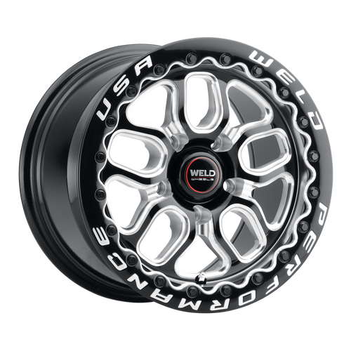 Laguna Beadlock 15 | 15x10 | 5x114.3 | Gloss Black Milled | Gloss Black Milled | Black SBL | S907B0067P51