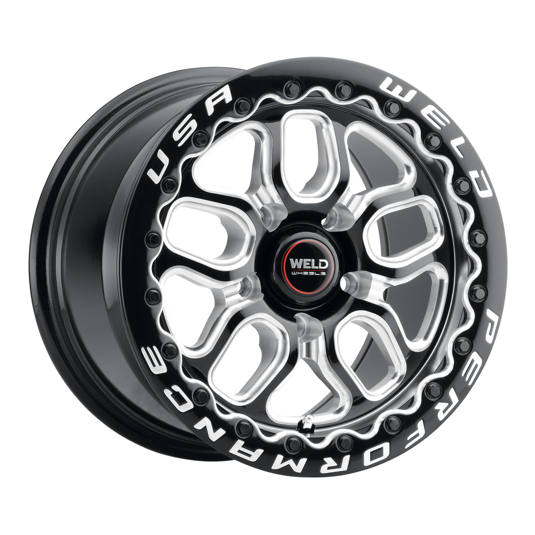 Laguna Beadlock 15 | 15x10 | 5x114.3 | Gloss Black Milled | Gloss Black Milled | Black SBL | S907B0067P51