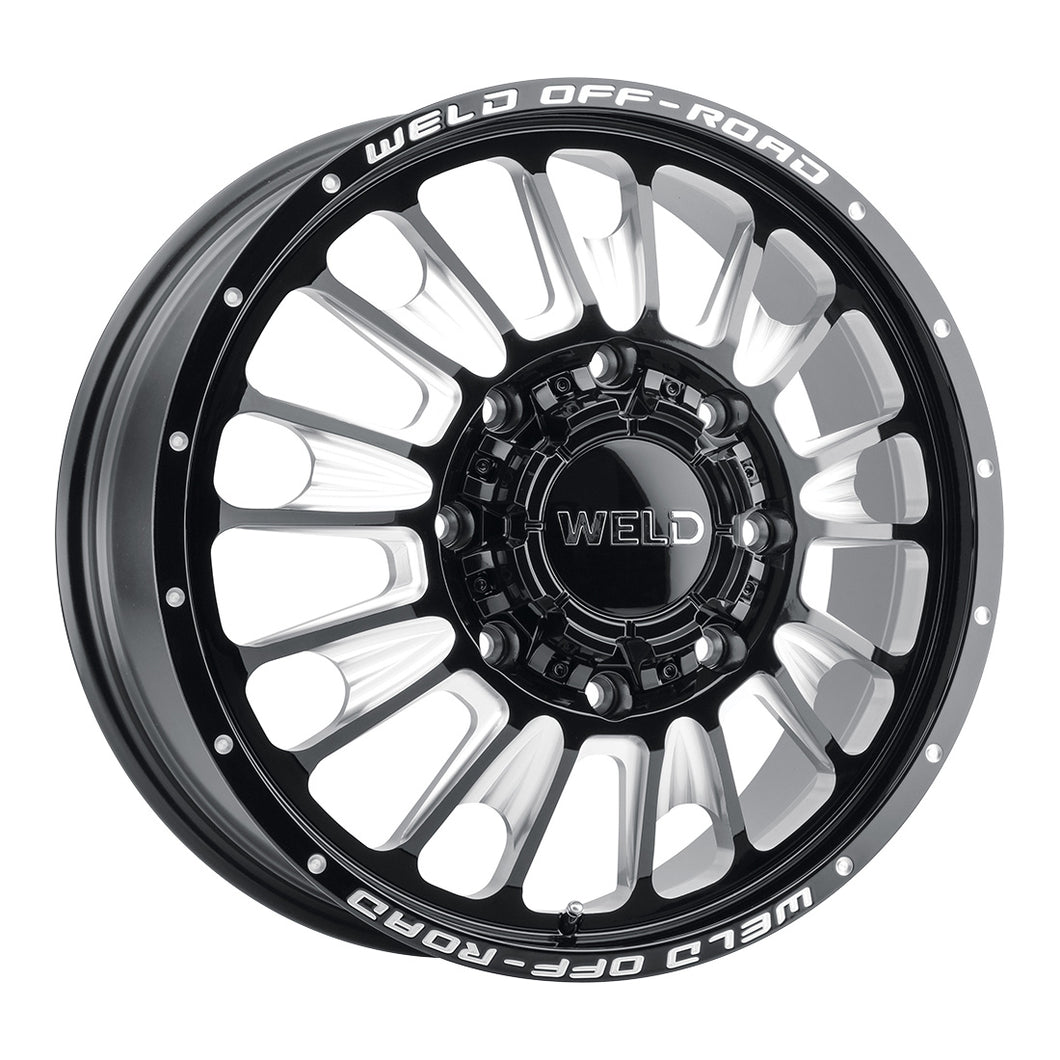 Scorch Dually Front 20 | 20x8.25 | 8x200 | Gloss Black Milled | Gloss Black Milled | Non-BL | W12108292890
