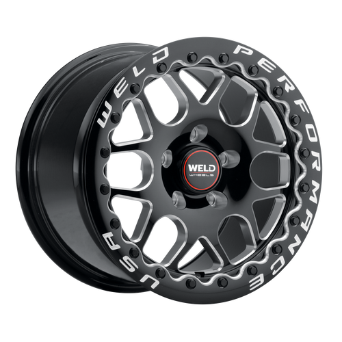 Solana Beadlock 15 | 15x10 | 5x120.65 | Gloss Black Milled | SBL | S910B0063P45