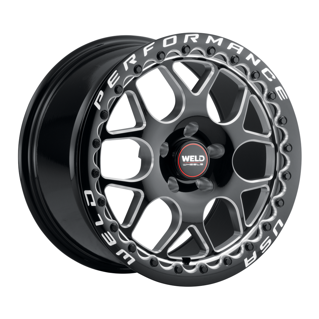 Solana Beadlock 17 | 17x10 | 5x112 | Gloss Black Milled | SBL | S91070045P40