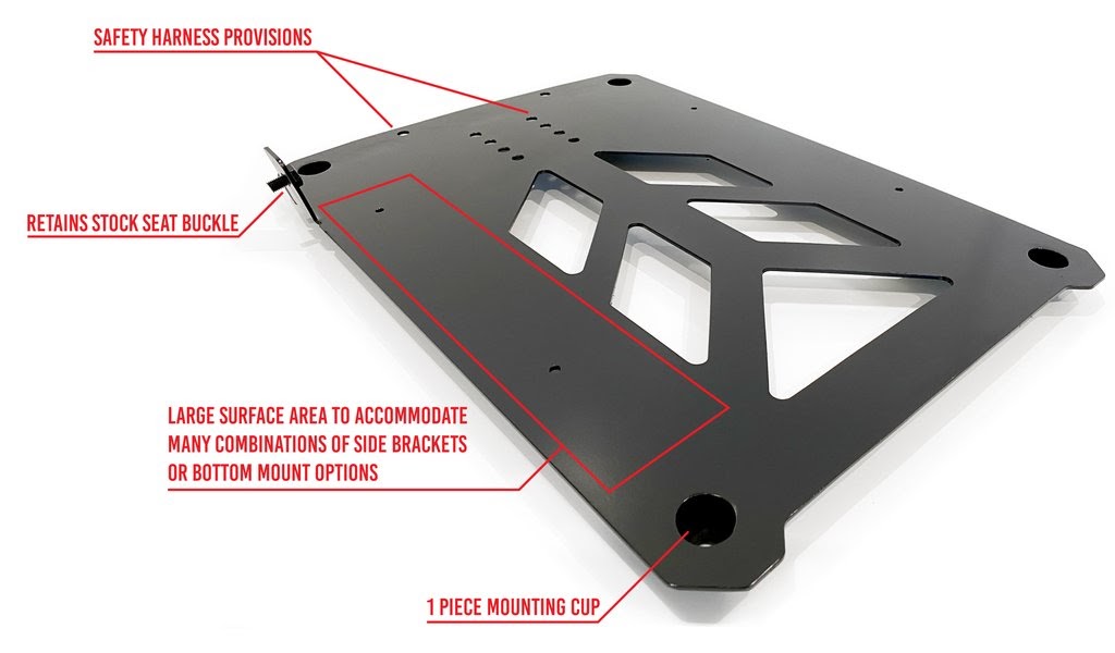 Pure Performance Corvette Racing Seat Brackets (C5)